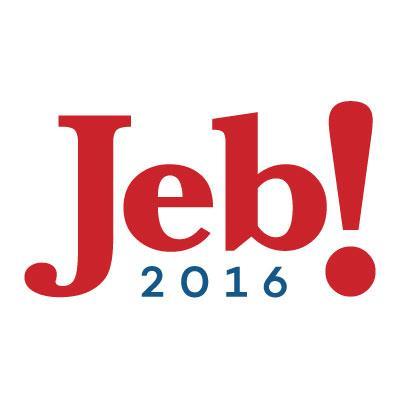 Jeb Bush's 2016 presidential campaign logo featuring Baskerville.
